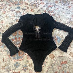Black SHEIN bodysuit